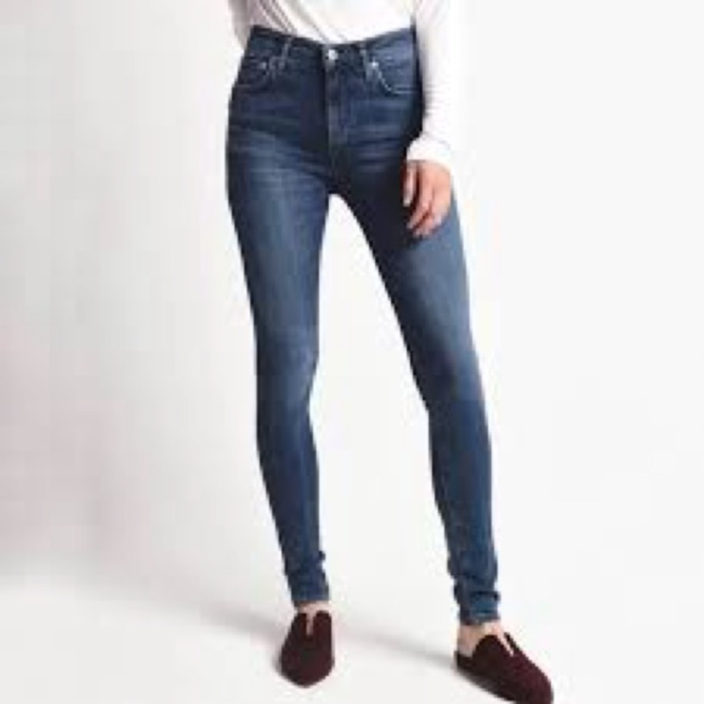 Agolde Roxanne Super‎ High Rise Skinny Jeans Size 27 Classic Medium Wash Ankle